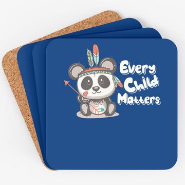 Discover Every Child Matters Panda Indigenous People Orange Day Coaster