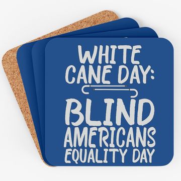 Discover White Cane Safety Day - Blind And Low Vision Gift Coaster