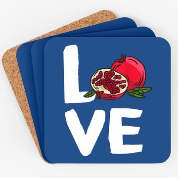Discover I Love Pomegranate Kawaii Fruit Coaster