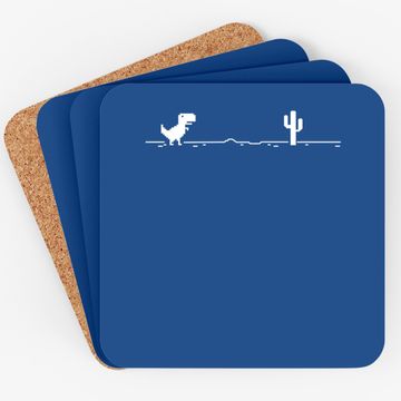 Discover No Internet Dinosaur Graphic Design Coaster