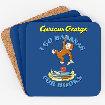 Discover Curious George I Go Bananas For Books Book Stack Coaster