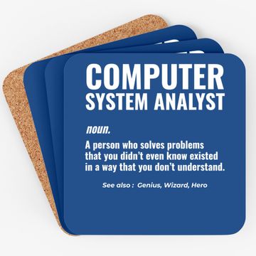 Discover Computer System Analyst Problem Solver Geek Coaster