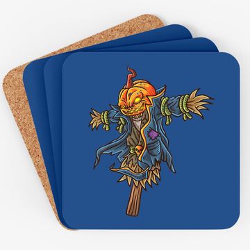 Discover Halloween Scarecrow Pumpkin Coaster