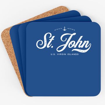 Discover St. John Usvi Vintage Coaster