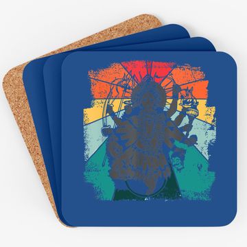 Discover Vintage Kali Hindu Goddess Mahavidyas Ancient Indian Yoga Coaster