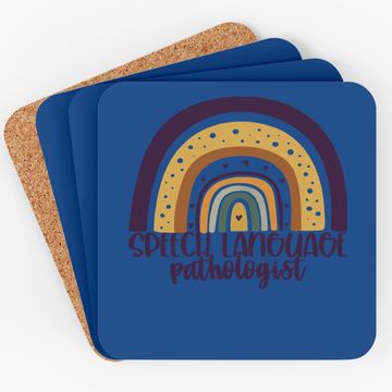 Discover Speech Language Pathologist Rainbow Speech Therapy Coaster