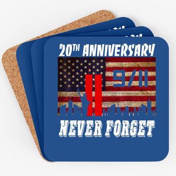 Discover Never Forget 9-11 20th Anniversary Patriot Day Coaster