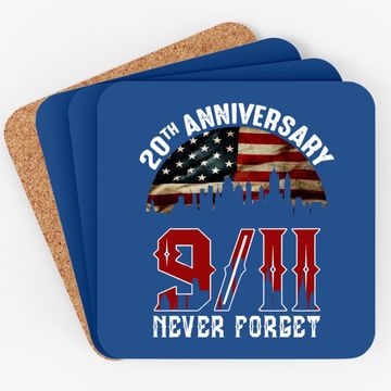 Discover 20 Years Anniversary 911 Never Forget Coaster