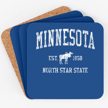 Discover Minnesota Vintage Sports Coaster