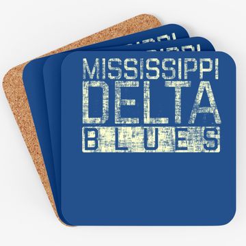 Discover Mississippi Delta Blues Vintage Coaster