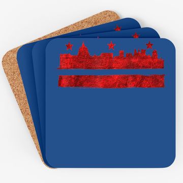 Discover Vintage Skyline Washington Dc Flag Cities Usa Pride Coaster