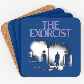 Discover The Exorcist Purple Logo Coaster