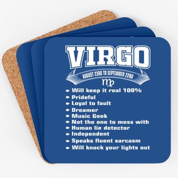 Discover Virgo Facts Zodiac Sign Horoscope Coaster