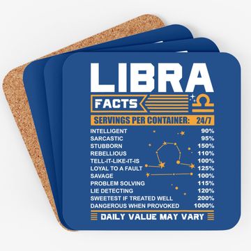 Discover Libra Birthday Facts Coaster