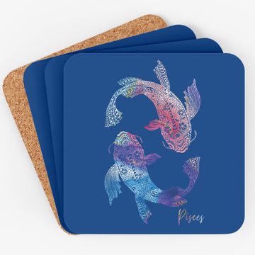 Discover Pisces Zodiac Sign Coaster