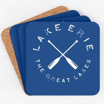 Discover Lake Erie Great Lakes Vintage Retro Coaster