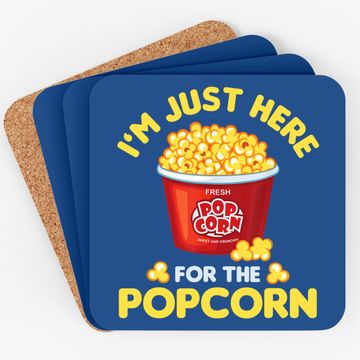 Discover Popcorn Vintage Funny Coaster
