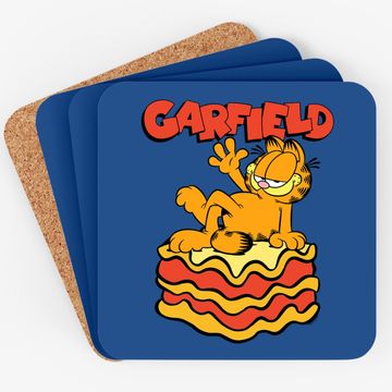 Discover Lasagna Slice Garfield Pose Coaster