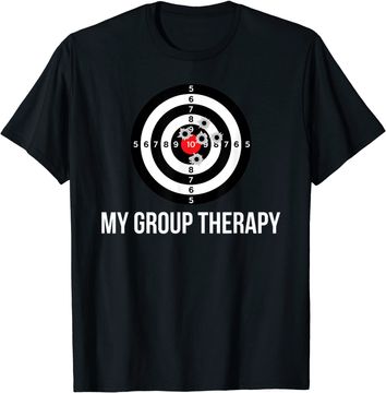 Discover Gun Group Therapy Shooting Range T Shirt