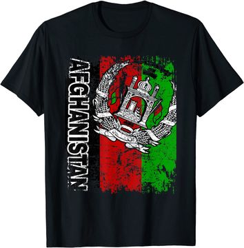 Discover Vintage Afghanistan Flag T Shirt