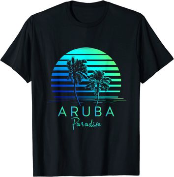 Discover Aruba Beach Tropical Vibes Vacation Souvenir T Shirt