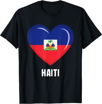 Discover Haiti Flag T Shirt