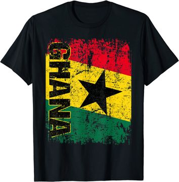 Discover GHANA Flag Vintage T-Shirt