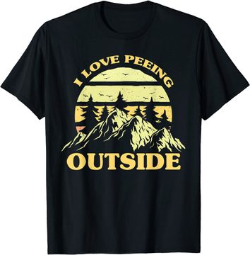 Discover I Love Peeing Outside Funny Camping Camping Lover Hiking T-Shirt