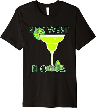 Discover Key West Florida Margarita Cocktail with Lime Premium T-Shirt