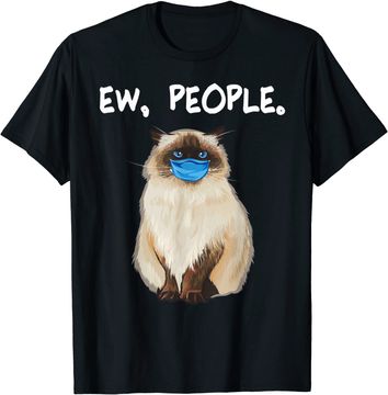 Discover Ew People Cat Wearing Face Mask T-Shirt