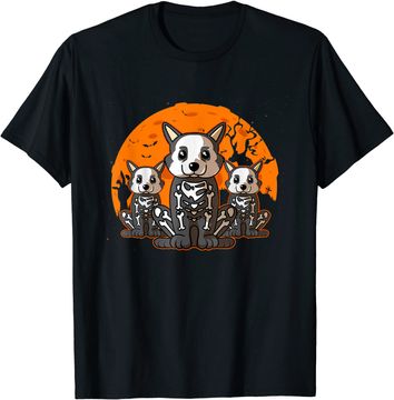 Discover Corgi Skeleton Halloween Cute Graphic T-Shirt
