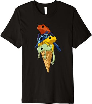 Discover Funny Poison Dart Frogs Ice Cream Premium T-Shirt