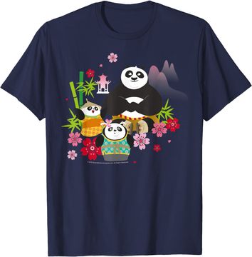 Discover Kung Fu Panda Po And Pandas Floral T Shirt