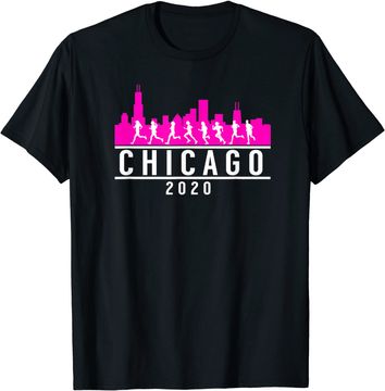 Discover Chicago Skyline Runners T-Shirt