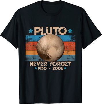 Discover Vintage Never Forget Pluto Nerdy Astronomy Space T Shirt