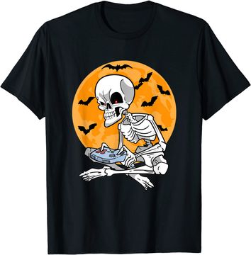 Discover Gaming Skeleton Gamer Controller Halloween T-Shirt