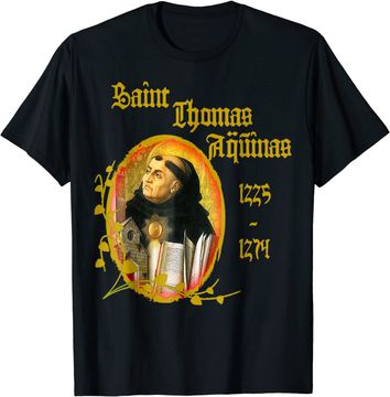 Discover St Thomas Aquinas Catholic T-Shirt