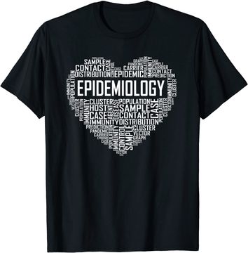 Discover Epidemiology Heart Proud Epidemiologist T Shirt