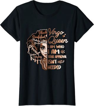 Discover Virgo Queen Birthday Zodiac Black Women T Shirt