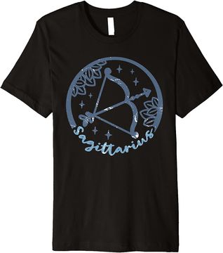 Discover Vintage Distressed Sagittarius Symbol Zodiac Sign T Shirt