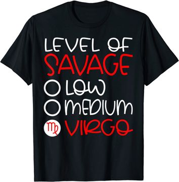 Discover Virgo Zodiac Sign Birthday Savage August September T Shirt