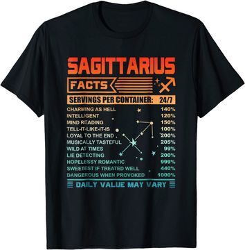 Discover Birthday Sagittarius Facts T Shirt