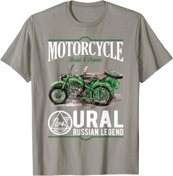 Discover Ural motorcycle offroad motorcyclist T-Shirt