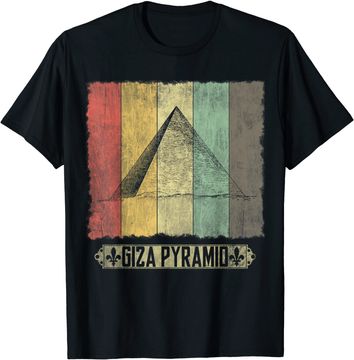 Discover Giza Pyramids Ancient Egyptian Architecture T Shirt