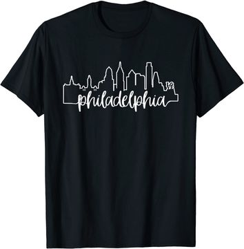 Discover Philadelphia City Skyline Philly Love Gift T-Shirt