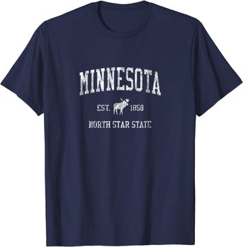 Discover Minnesota Vintage Sports T-Shirt