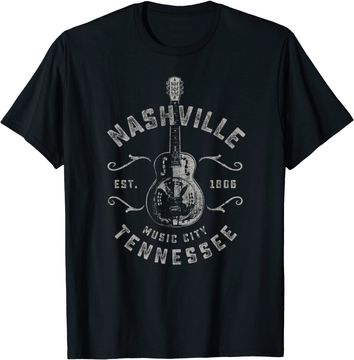 Discover Nashville Music City USA Vintage T Shirt