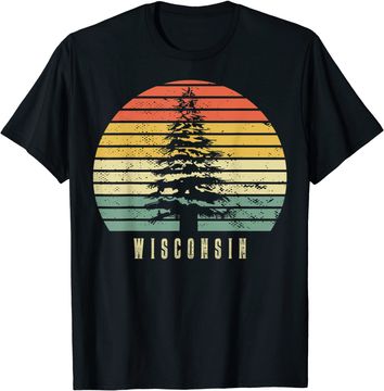 Discover Wisconsin State Park Pine Tree Gift residents T-Shirt