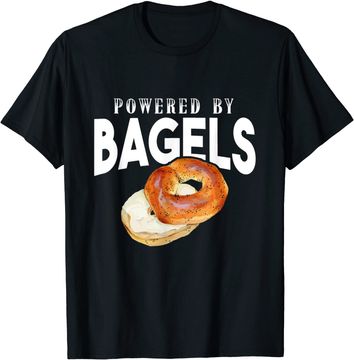 Discover Bagel Lover Gifts - Powered By Bagels Gift T-Shirt