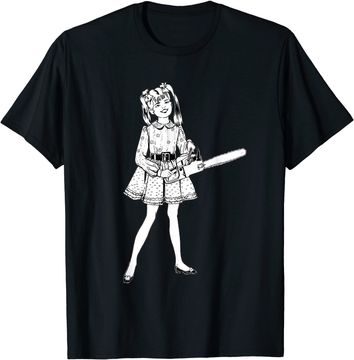 Discover Chainsaw Girl Punk Goth Horror Fan Sinister Rocker T-Shirt